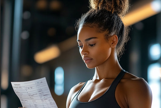 KF athlete looks over her list of goals